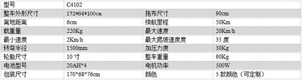 电动古浪尘推车C4102